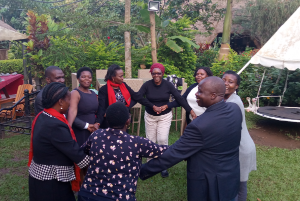 participants form a circle