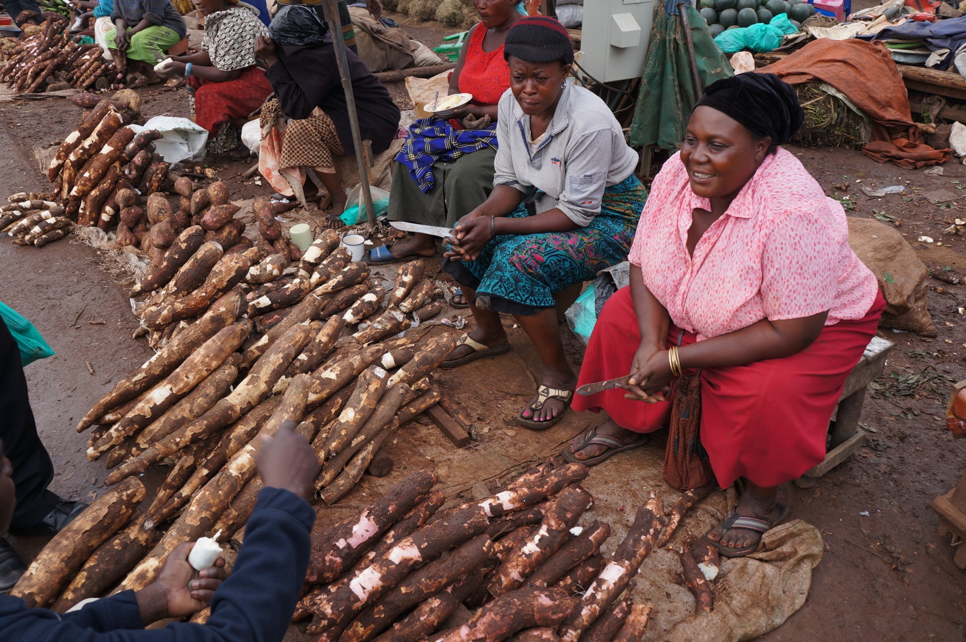 Women at market